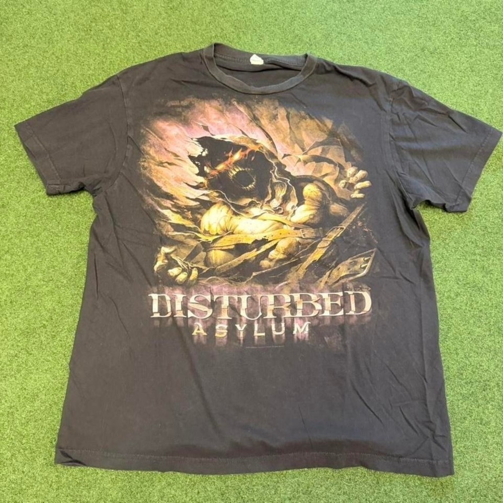 Disturbed band tee • disturbed asylum band graphic t shirt SIZE L